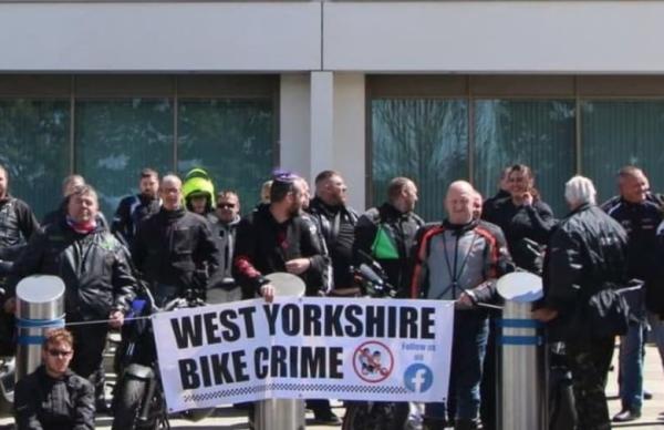 A motorcycle theft protest in Leeds