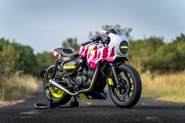 A customised Royal Enfield 