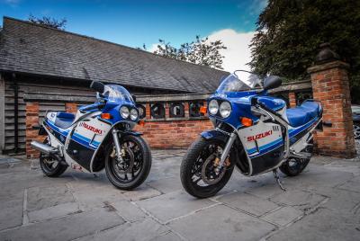 A pair of original GSX-R750s...